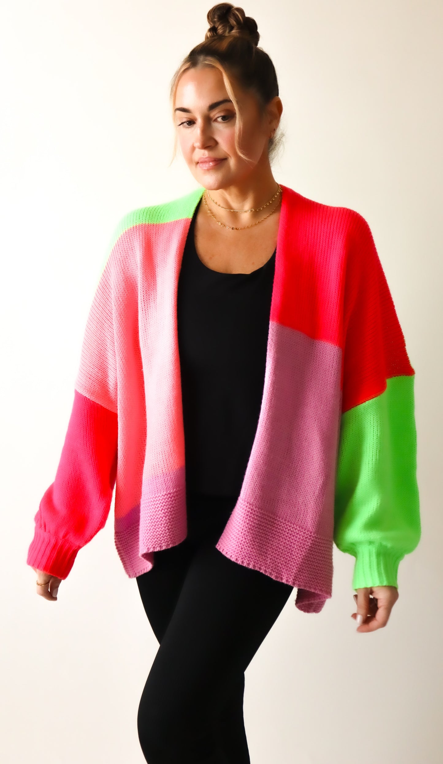 "Adell" Color Block Oversized Sweater